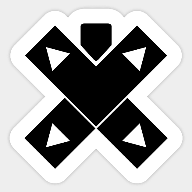 Wrestlethon 'Kid' Logo - Black Sticker by Wrestlethon